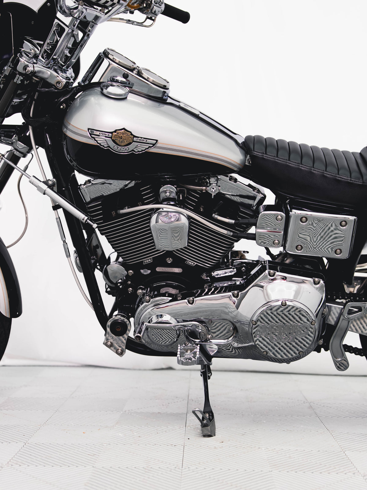 2003 FXDL 107" STROKER FRAME UP BUILD