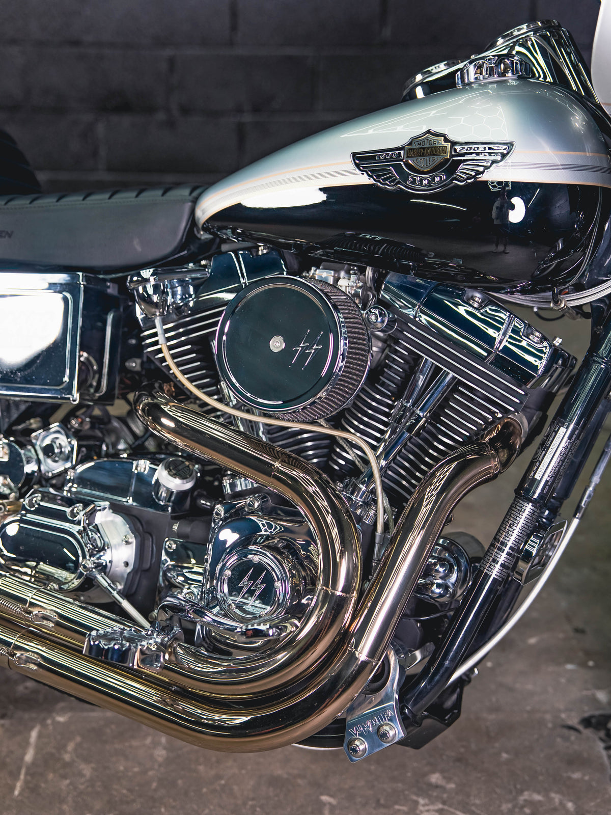 2003 FXDL 107" STROKER FRAME UP BUILD