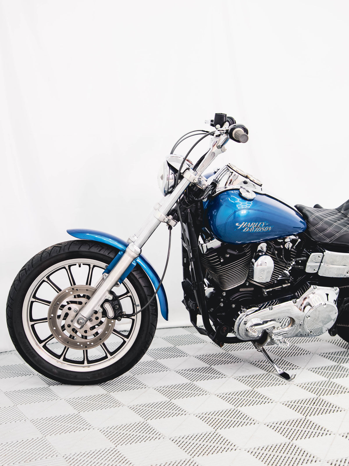 2005 FXDL CHOPPER BLUE PEARL 7K MILES
